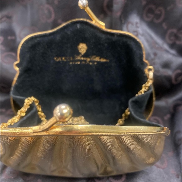Gold Vintage Gucci Evening Bag/Clutch - Picture 3 of 4